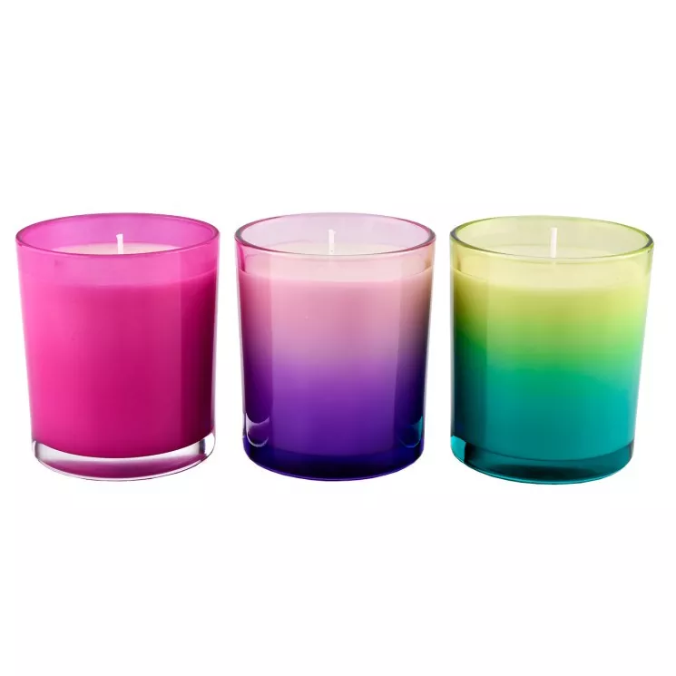 Gradient Rəngli Şüşə Şamlıq