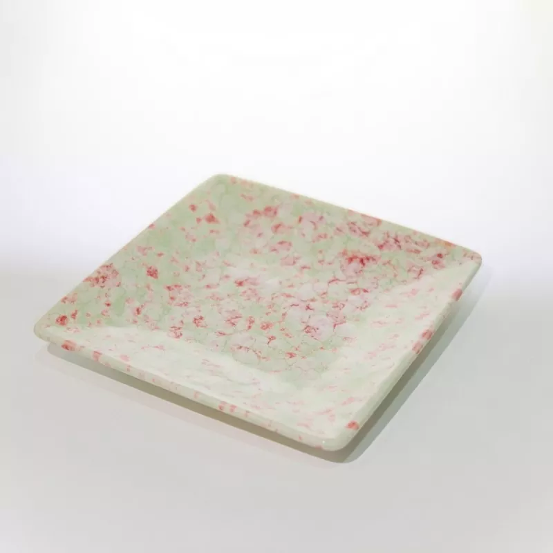 Kvadrat Kiçik Xallı Keramika Qab